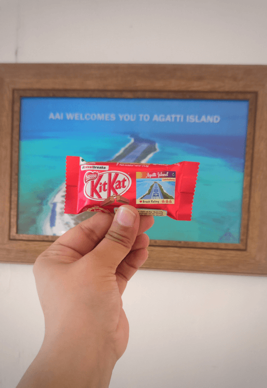 Amidst all the excitement on Agatti island, take a break with KITKAT. Share this with your break buddy.