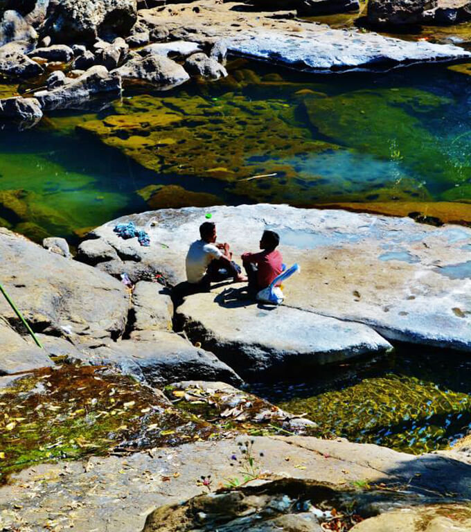 Sit by a stream and slow down time. Share this with someone who you can have long conversations with.