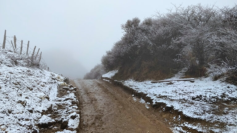 Looks like any other and yet so much more,the road that separates India from Nepal!