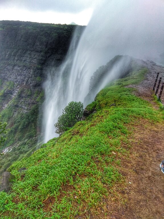 No, this picture is not upside down, this is a reverse waterfall in Sandhan Valley.