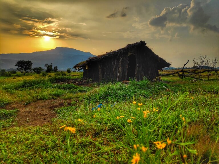 Remember the scenic countryside we all drew in our childhood. Share this with the friend you borrowed the crayons from.