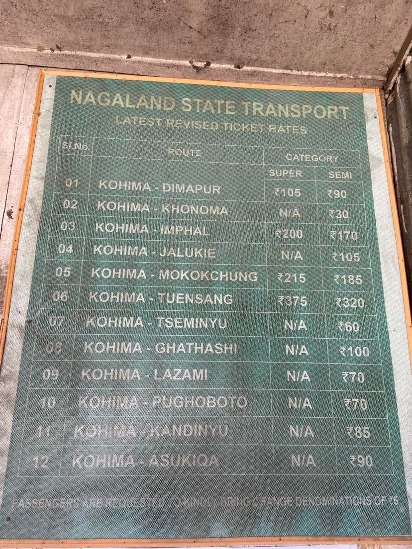 Photo of Nagaland State Transport, Kohima by Akanksha Siwach. Tales of The Hidden Trails