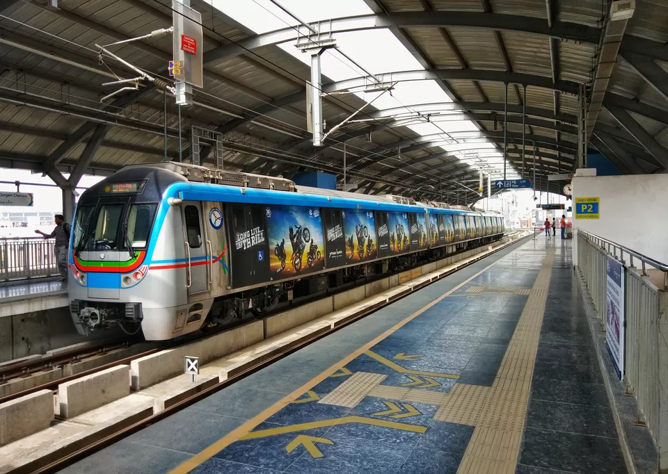 Photo of Durgam Cheruvu Metro Railway Station, Hyderabad by Rushikesh