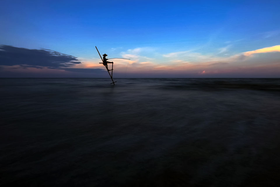 Photo of Stilt Fishing in West Bengal, India by Shibasish Saha