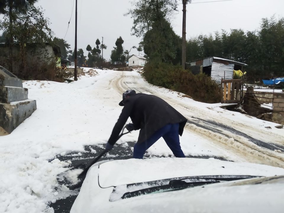 Photo of Shillong Turns Snow White Pre-Christmas as Massive Hailstorm Hits The City by Kuntala Banerjee
