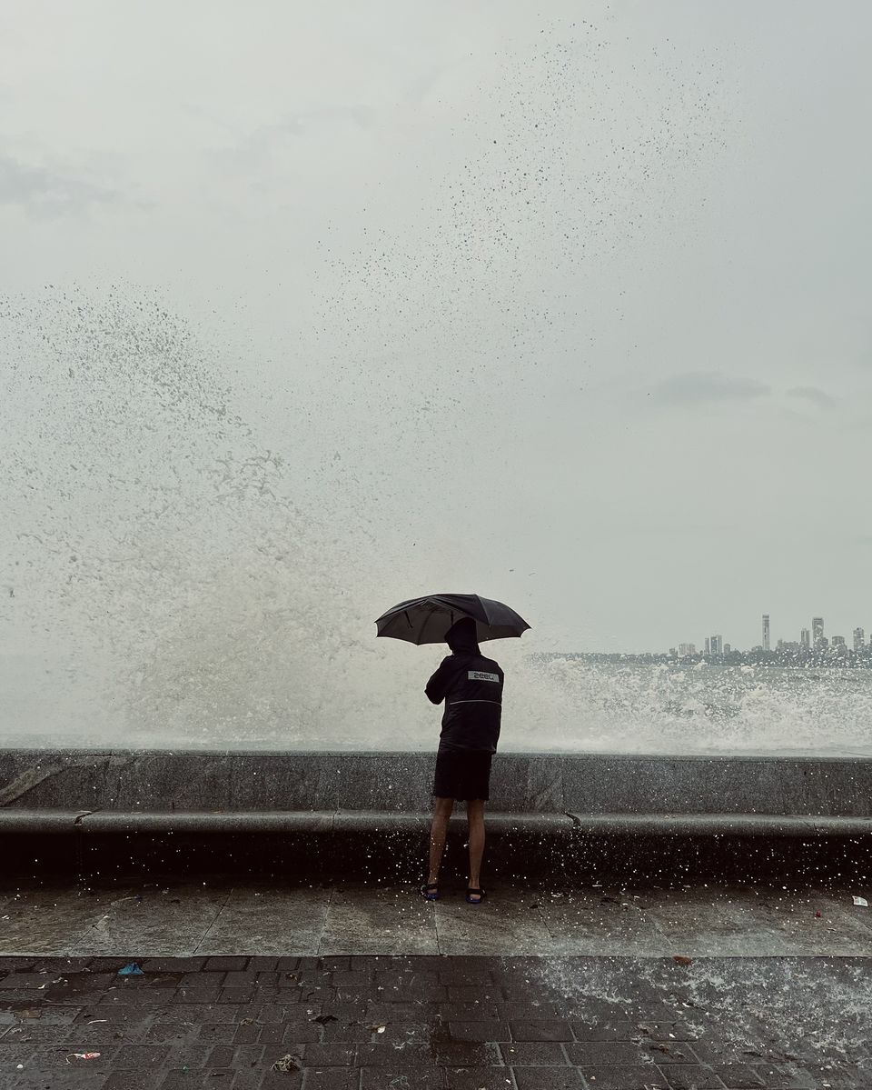 Photo of Mumbaikars say vibe of Marine drive hits different during monsoon. by Aakash Vishwakarma