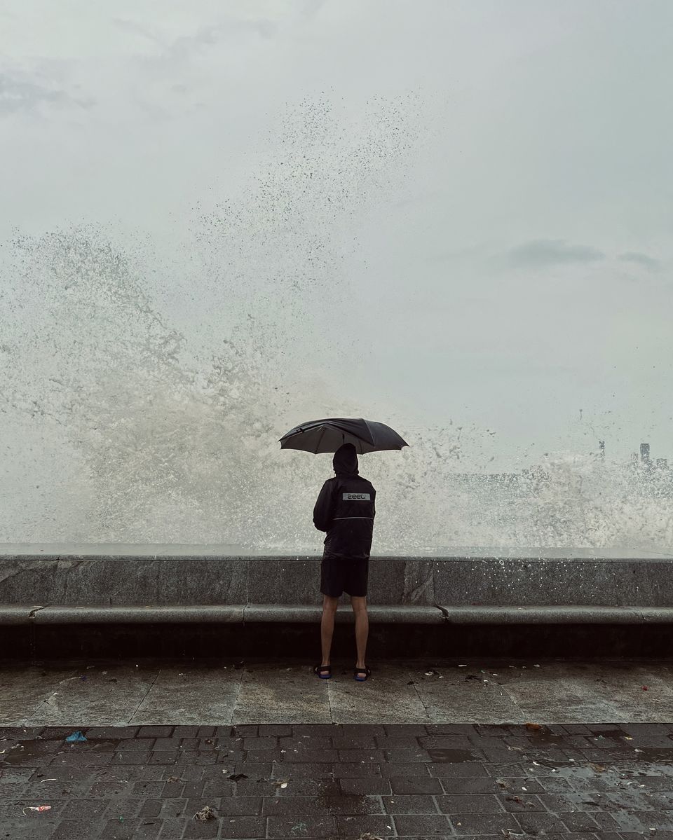 Photo of Mumbaikars say vibe of Marine drive hits different during monsoon. by Aakash Vishwakarma