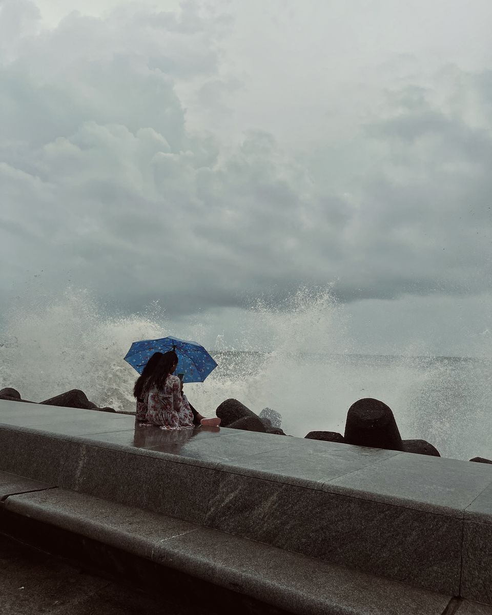Photo of Mumbaikars say vibe of Marine drive hits different during monsoon. by Aakash Vishwakarma