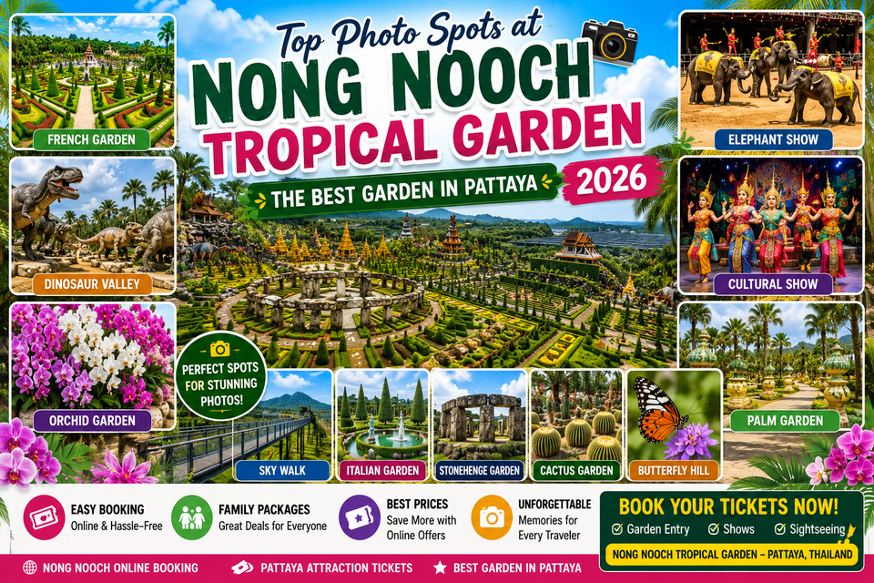 Photo of Top Photo Spots at Nong Nooch Tropical Garden (2026) by Safari World Bnagkok