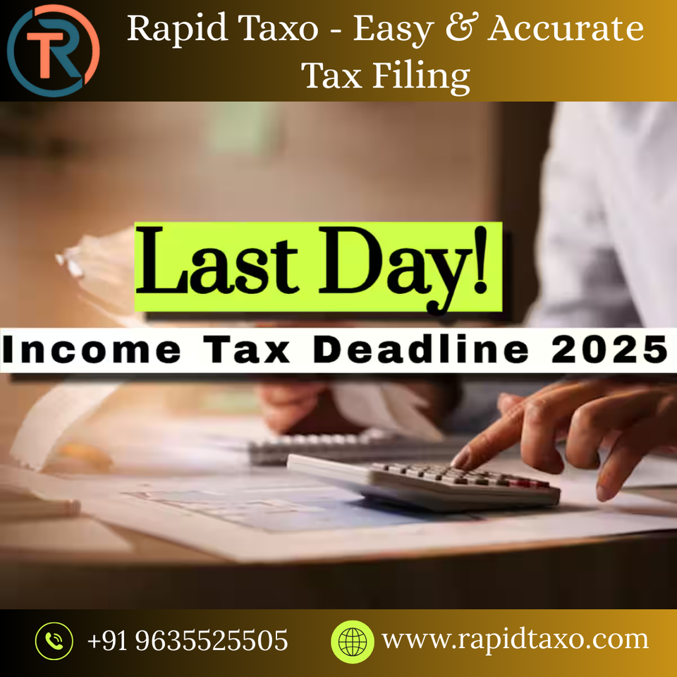 Photo of ITR Filing Last Date FY ( 2025-26) In India by ITR And GST Filing Services in Mumbai