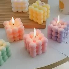 Photo of Bubble Cube Candle: A Trendy and Artistic Addition to Your Home Decor by Scentual Candles