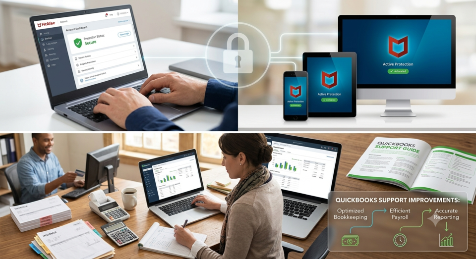 How Can You Get Trusted Help for McAfee Login, QuickBooks Support, Payroll Services, Desktop Softwar