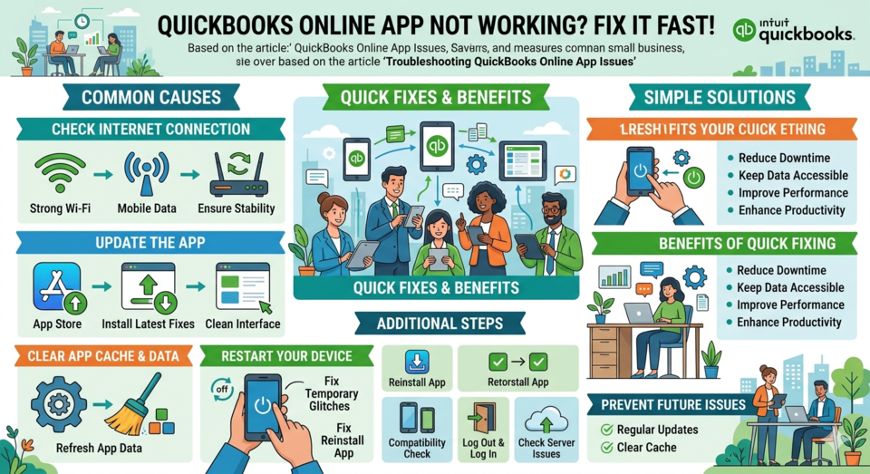 Why is sometimes the QuickBooks Online app not working?