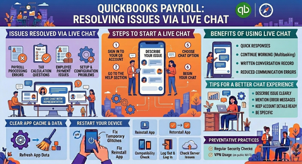 How to start live chat in Intuit Payroll QuickBooks?