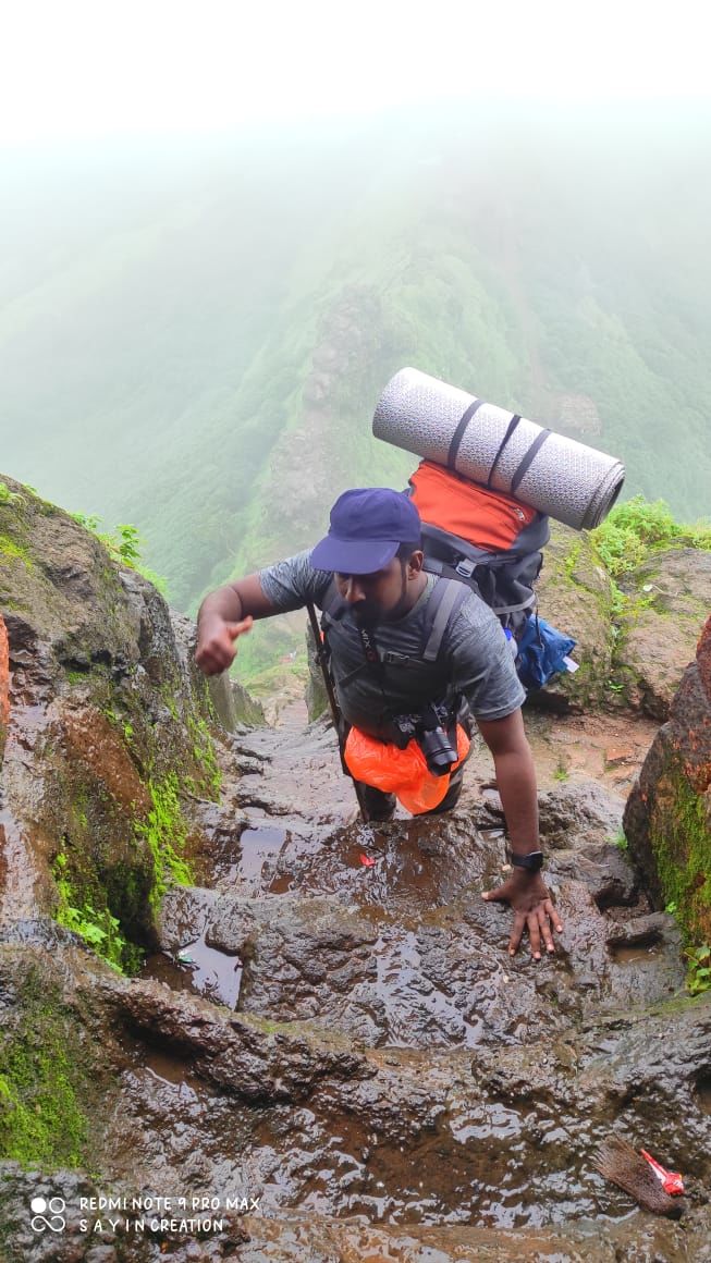 Photo of Harihar Fort | Maharashtra Monsoon Trek - Day 1/7 by MUhammed Unais P (TheIndianTrails)