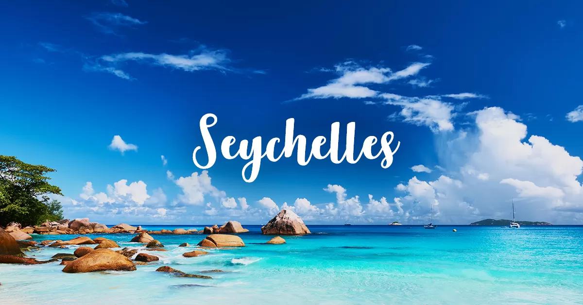 Watercolor Pastel Drawing Nature Landscape Tropical Travel Touristic Place  Seychelles Stock Photo by ©JasurMakesGoodStuff 557836628