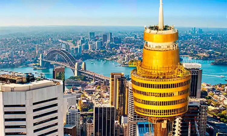 Photo of Sydney Tower and its