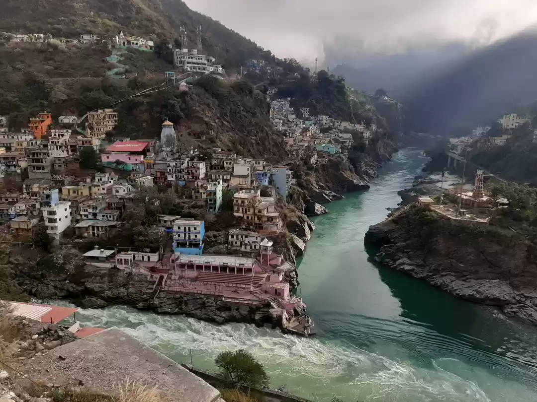 Aerial View of a Town in Devprayag, Uttarakhand, India · Free Stock Photo