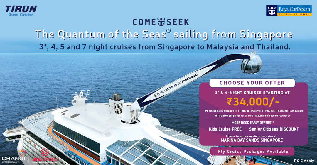 kochi to singapore cruise quantum of seas price